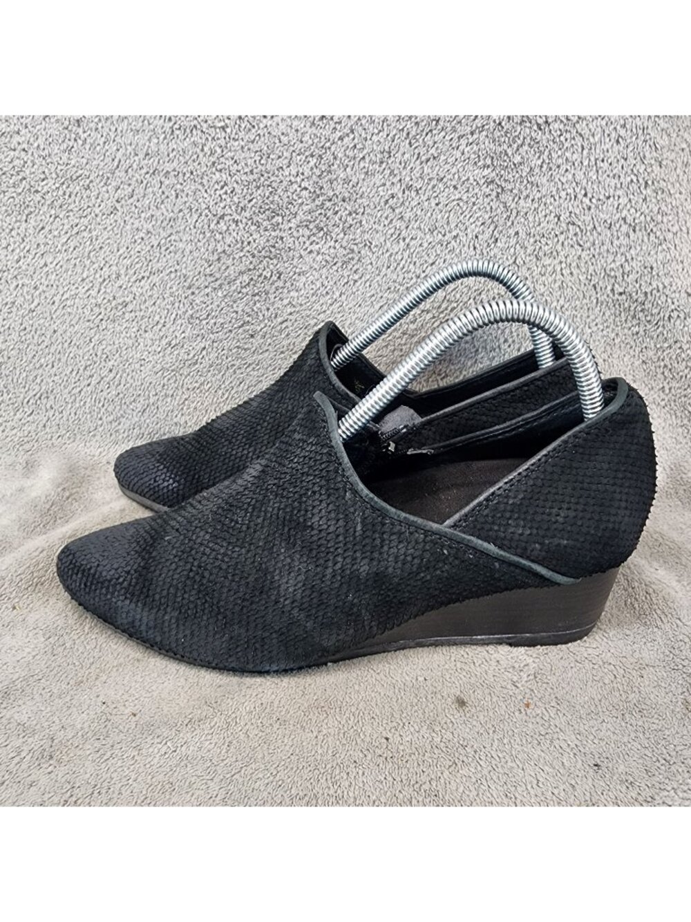 Bussola Shoes Womens EU 39 US 7.5 Weyburn Willow Black Leather Ankle Booties *Re